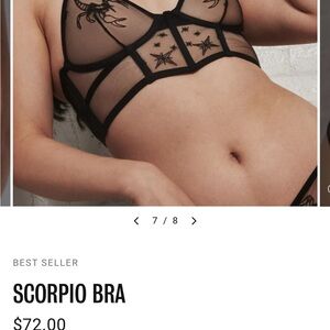Black Scorpio bra in size small
